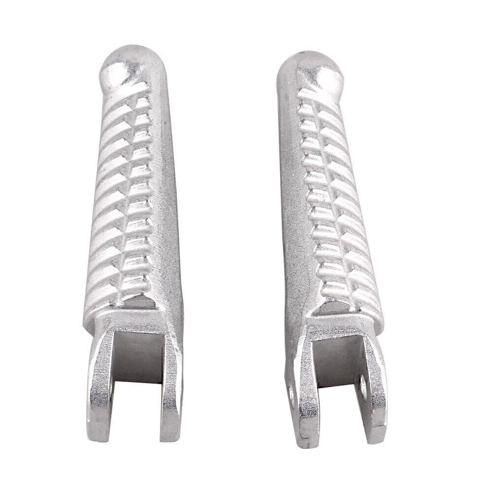 Rider Front Foot Pegs Footrests Set for Ducati 848 1098 1198 2008 - 2013 Silver