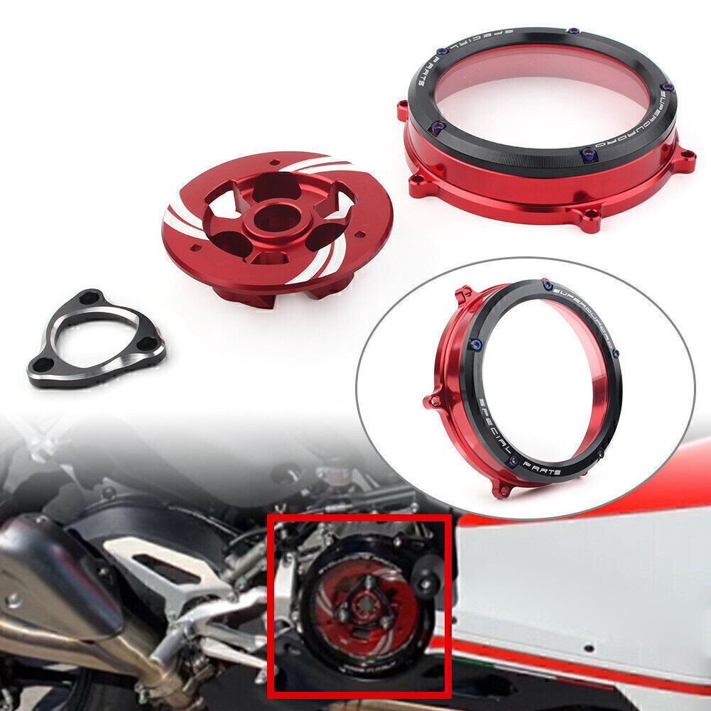 Fit for Ducati Panigale 1299 1199 959 R S 12 - 20 Clear Clutch Cover Protector Guard