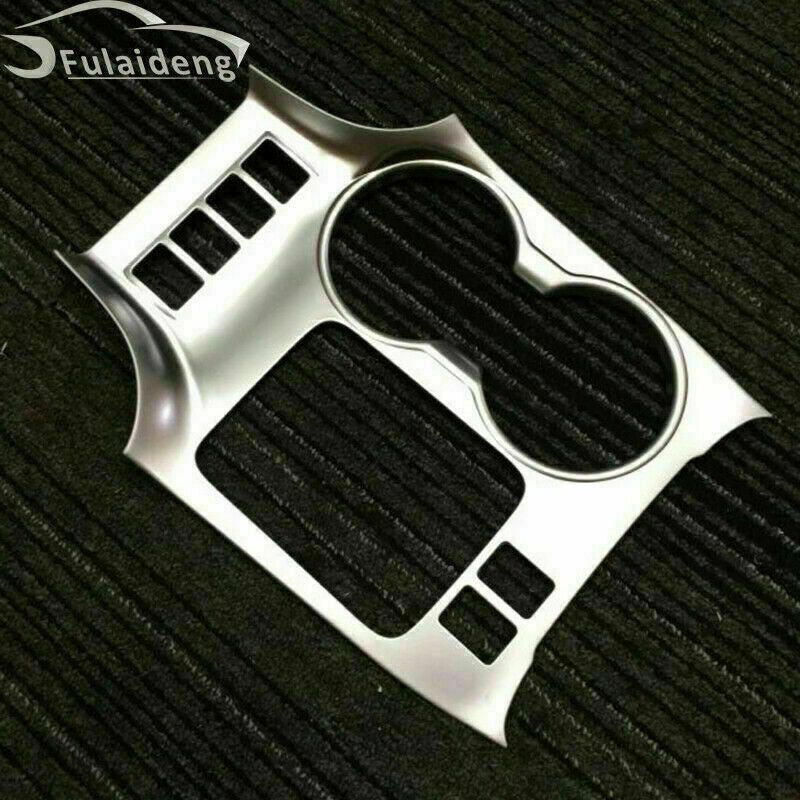 Silver Gear Shift Box Cup Holder Panel Cover Trim for Toyota Highlander 2015-19