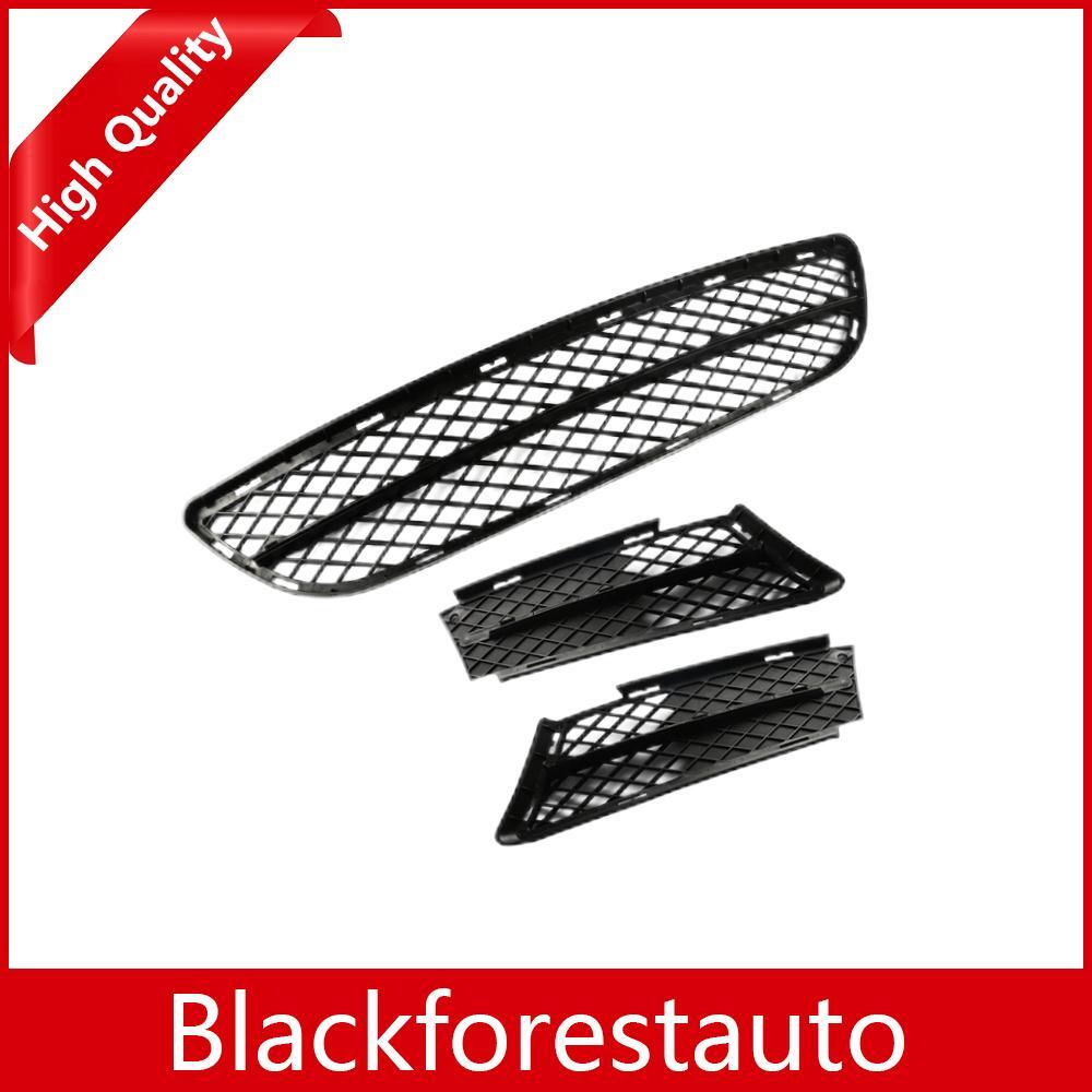 3pcs For 2006 - 2008 for BMW 3-Series 325i 328i 330i Front Lower Bumper Grille Cover
