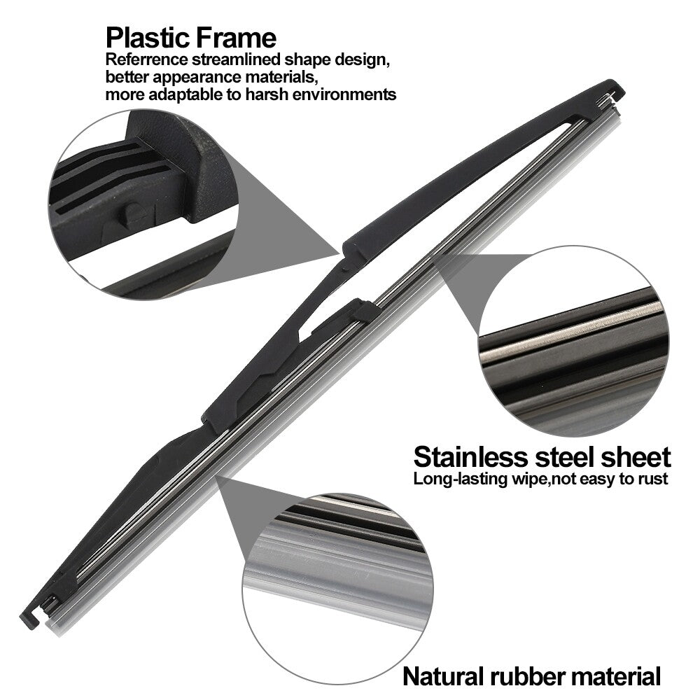 Windshield Wiper Blade FrontRear Window Wiper Blade for Fiat for Panda 169 04-12