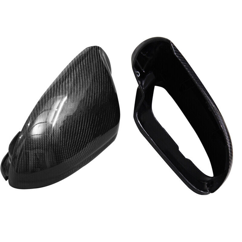 Real Carbon Fiber Car Rear View Side Mirror Cover Caps for Audi for A6 2010-2015