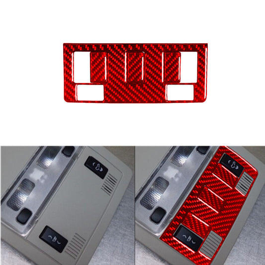 4X Red Carbon Fiber Sunroof Button Trim For Silverado/tahoe/ for sierra 07-14 Type D