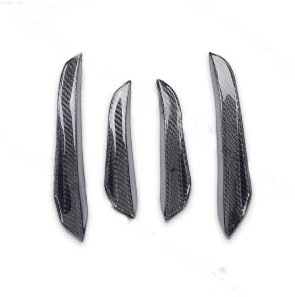 Carbon Fiber Bumper Side Splitter Splitters Fins for BMW 3-Series G20 G28 19-21