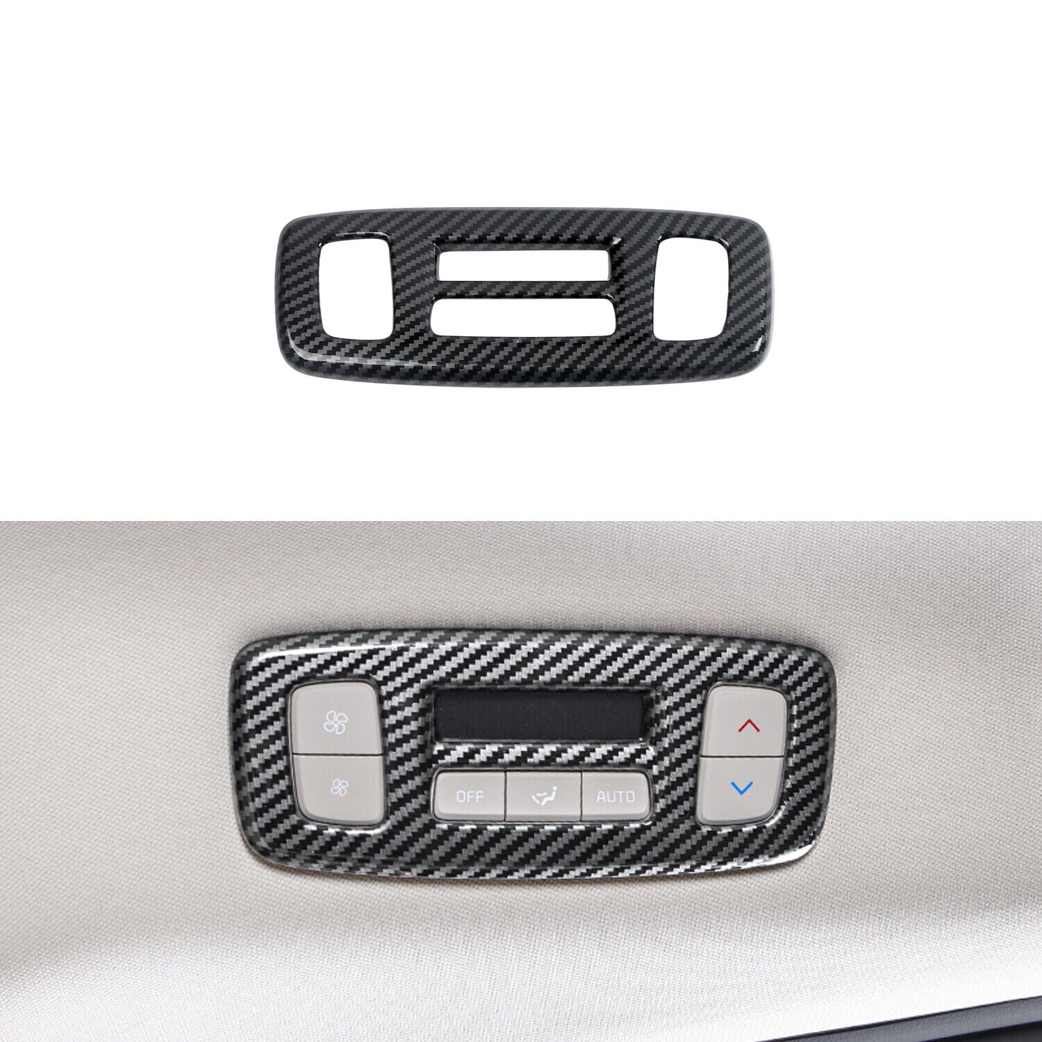 for Kia Carnival 2022-2023 Carbon Fiber Rear Roof AC Button Control Frame cover