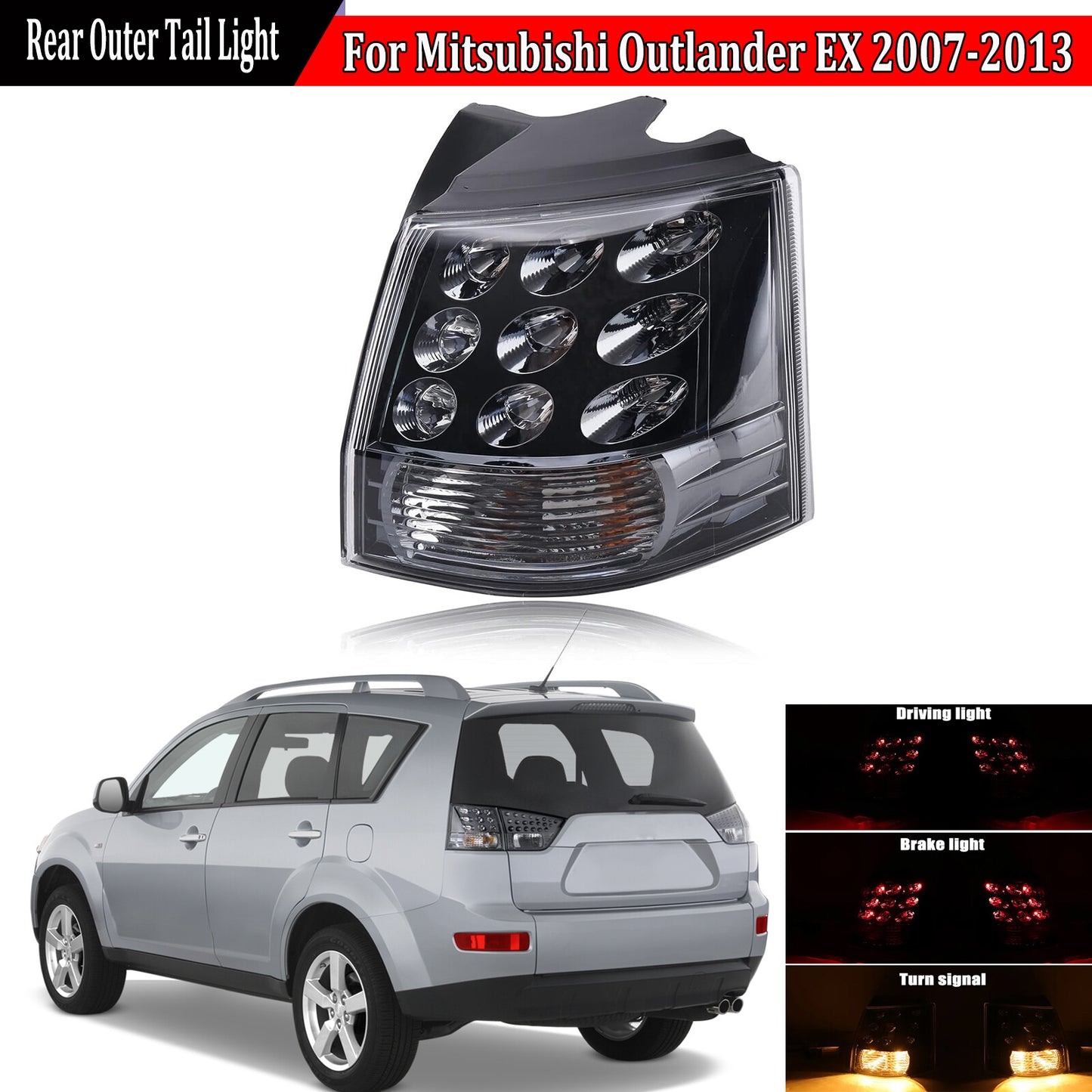 Right rear brake light stop taillight applicable to for Mitsubishi Outlander EX 07-13 8330A380