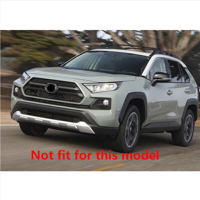 Black front center mesh grille grille cover trim for Toyota RAV4 2019 - 2024