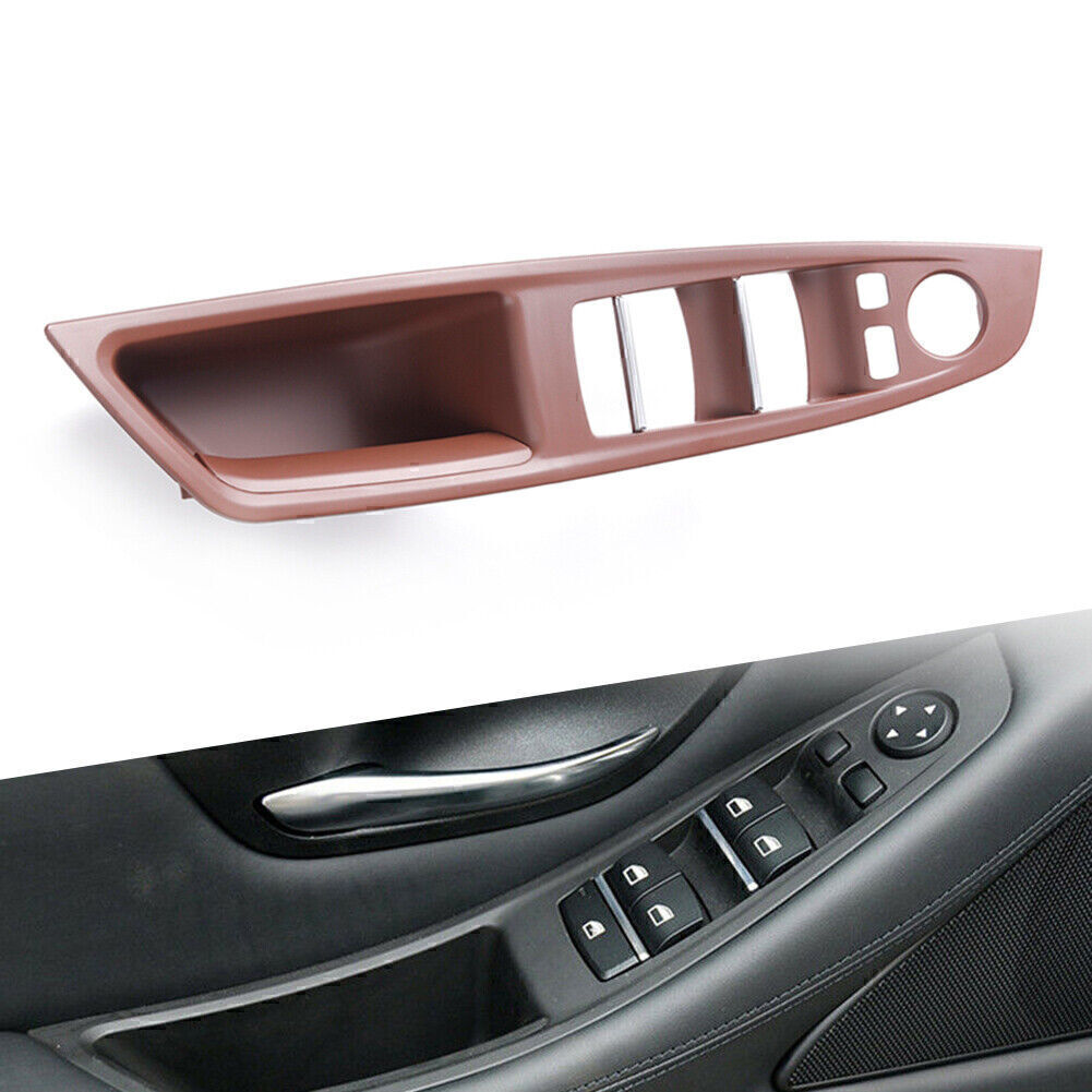 Front Left Inner Door Panel Handle Pull Trim Cover for BMW 5 series F10 F11 1pcs