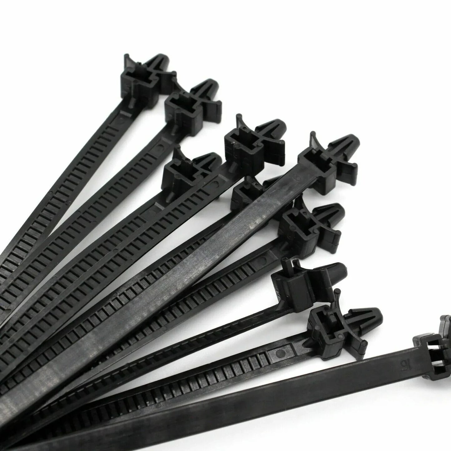 50Pcs 7mm Hole Push Mount Wire Ties Releasable Nylon Cable Strap for Honda for Mazda