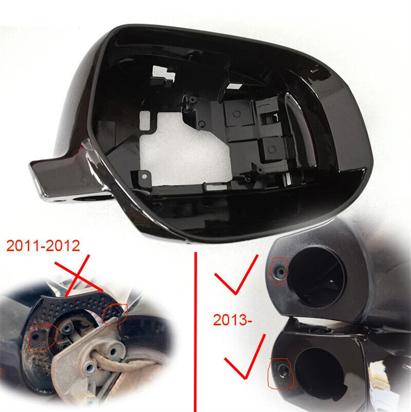 Left Side Rearview Door Mirror Cover Housing for Mitsubishi Outlander 2013-2018