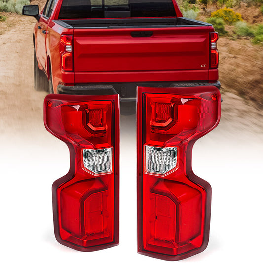 2P Applicable to 2019-2023 for Chevrolet Silverado 1500 LED taillights and brake lights (left and right).
