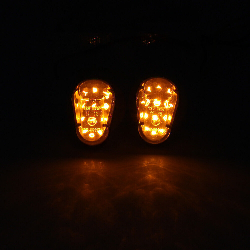 LED Turn Signal Light Indicator Amber Lamp Clear Lens Fit for Yamaha YZF R1 R6 R6S