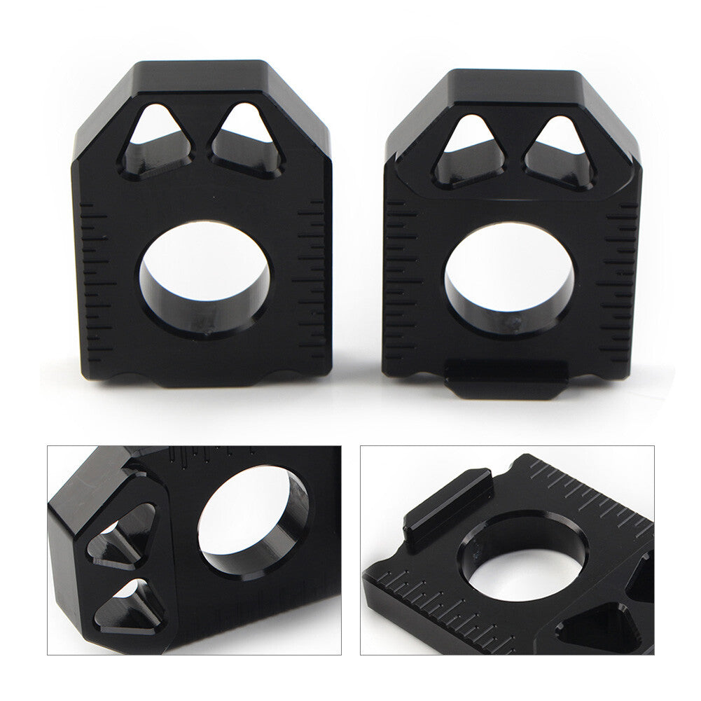 Black CNC Rear Chain Adjuster Axle Block Fit for SUZUKI DRZ400SM 2004-2015 2014 2013