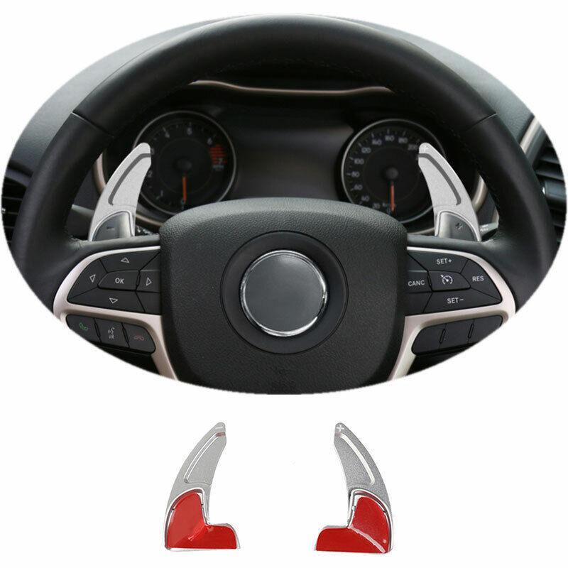 For 2014-2020 for Jeep Grand Cherokee Silver Steering Wheel Shift Paddle Shifter 2X