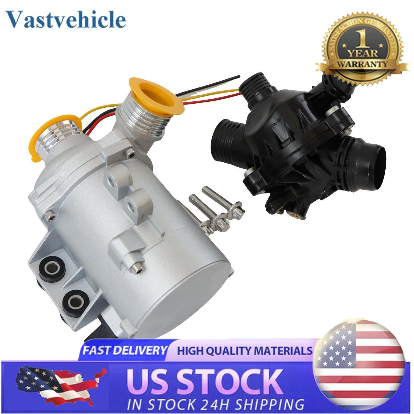 Electric Water Pump 11517521584 for BMW 128i 323i 325i 328i 525i X3 X5 Z4 N52