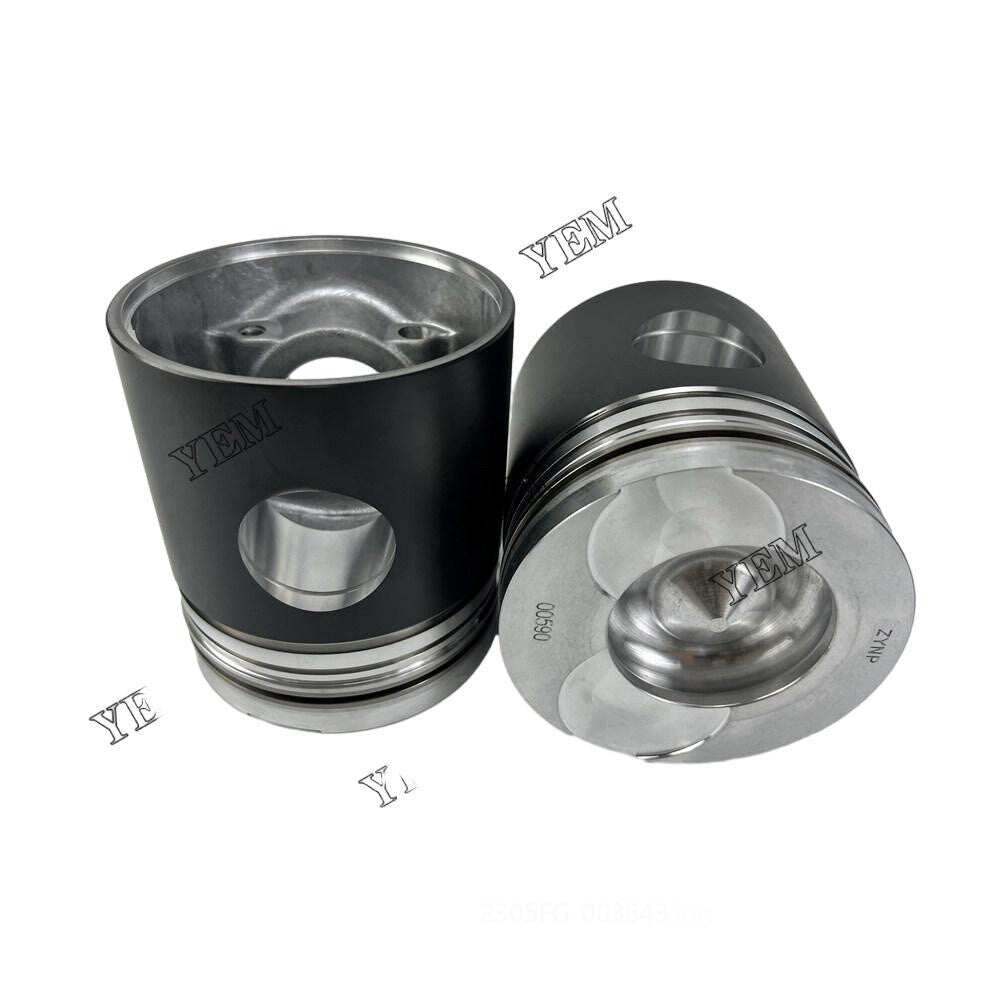 4PCS D14 Cylinder Piston Engine Piston With Pin for Volvo Excavator Engine