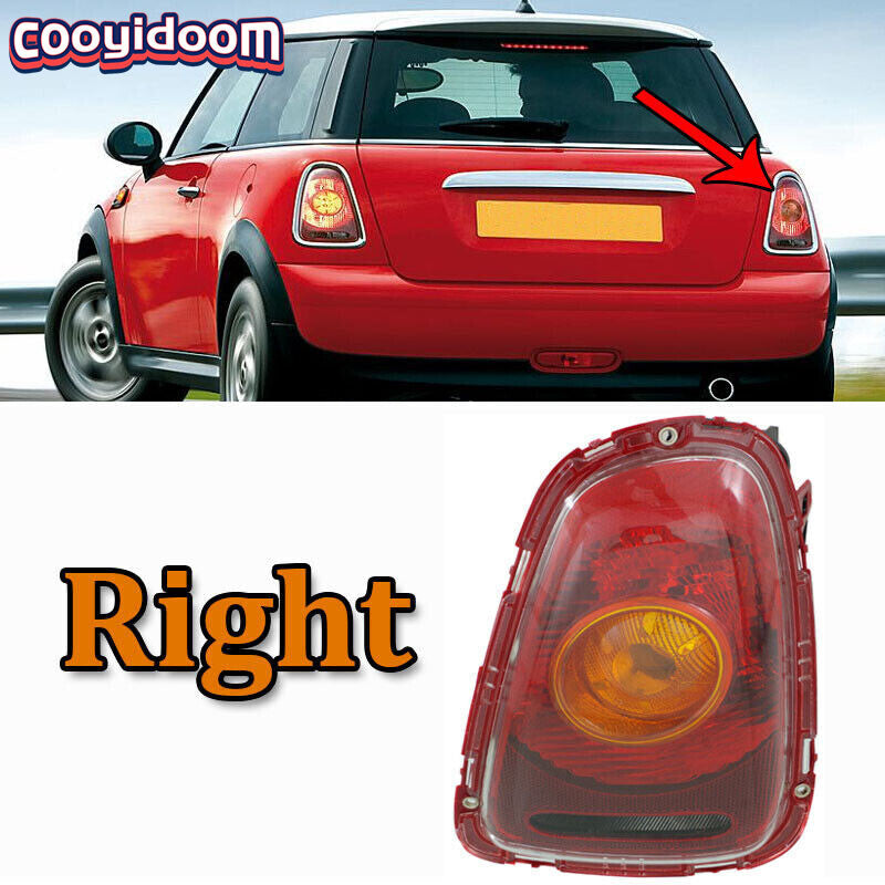 Suitable for 2007, 2008, 2009, and 2010 Cooper hatchbacks with yellow turn indicator on the right taillight.