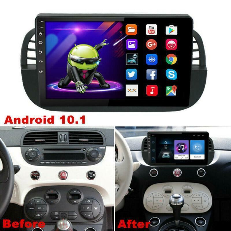 9 For 2007-2015 for Fiat 500 Android 10.1 Radio Stereo Navigation Head Unit 2+32GB