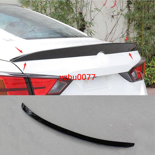 for Nissan Altima 2019-2022 Glossy Black Rear Tail Trunk Spoiler Wing Lip Trim