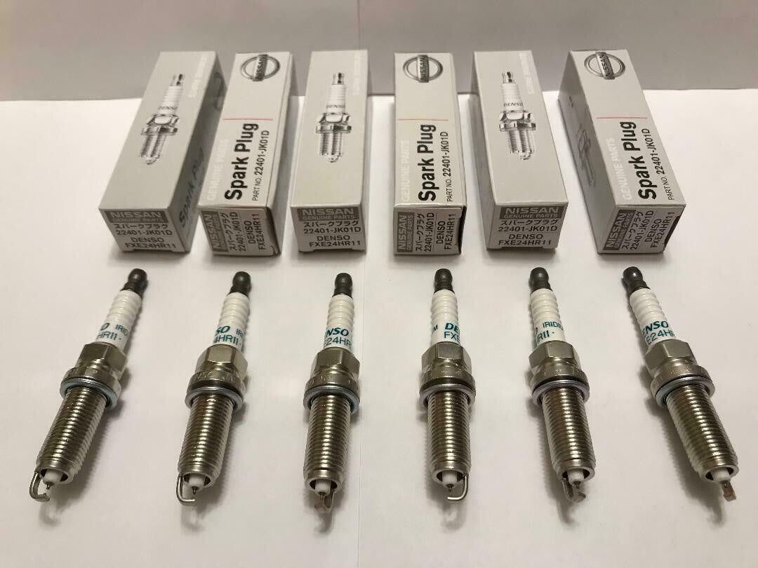 6-pack of new iridium spark plugs for NISSAN 370Z for INFINITI 22401-JK01D FXE24HR11 3457