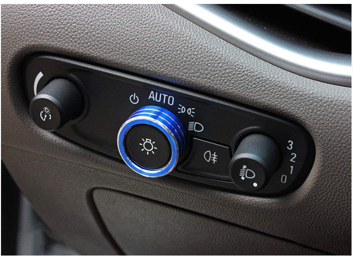 Blue Aluminum Console CD Button Ring Trim For 2016-2020 for Chevrolet Malibu XL