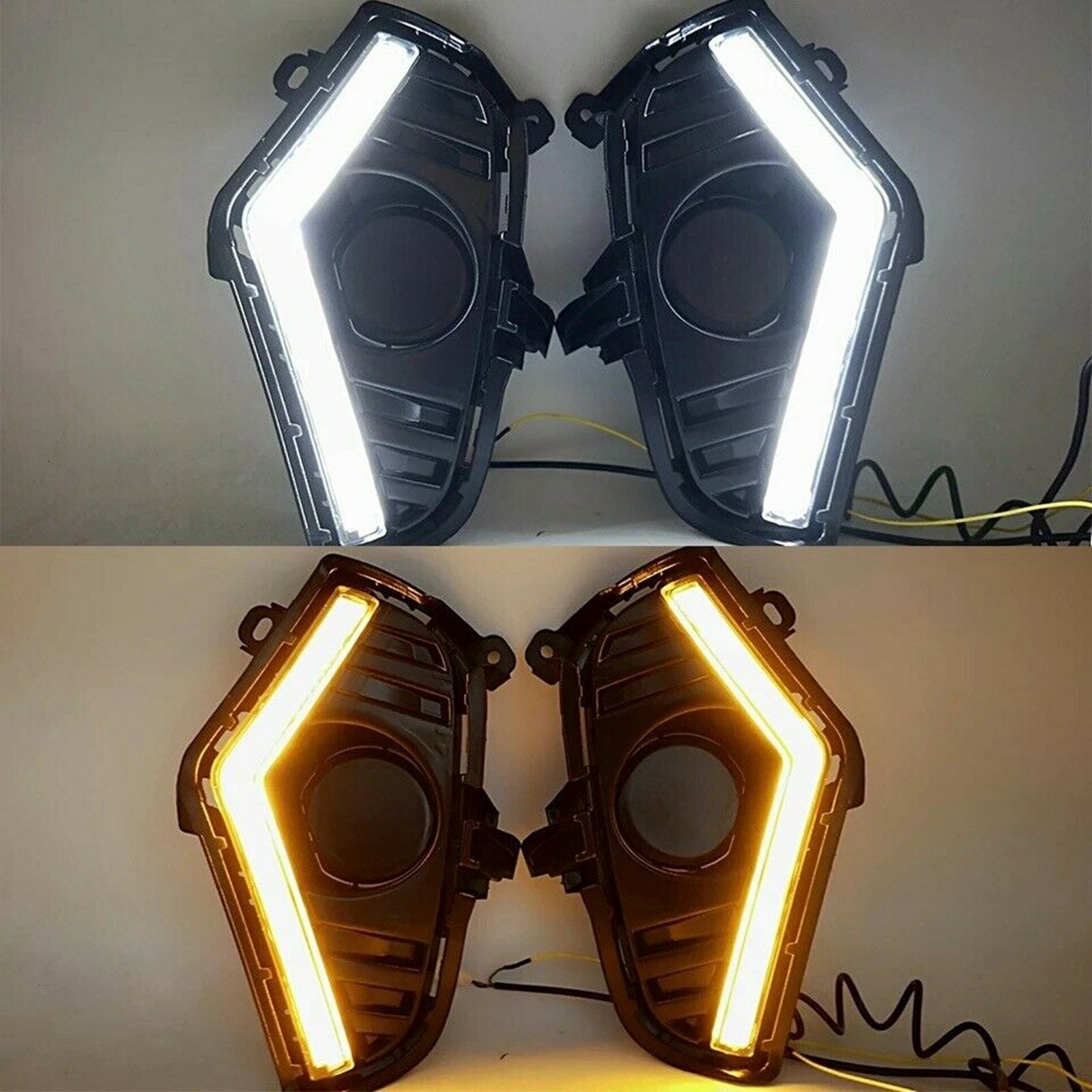 For 2019-2023 for Toyota RAV4 3 Colors Front LED Fog Lamp DRL Daytime Running Lights