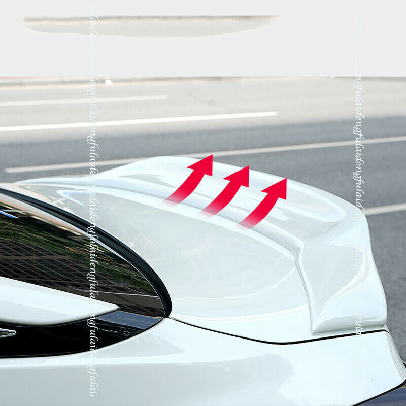 for Nissan Altima 2019-2022 White Rear Trunk Spoiler Tail Wing Trunk Lip Cover