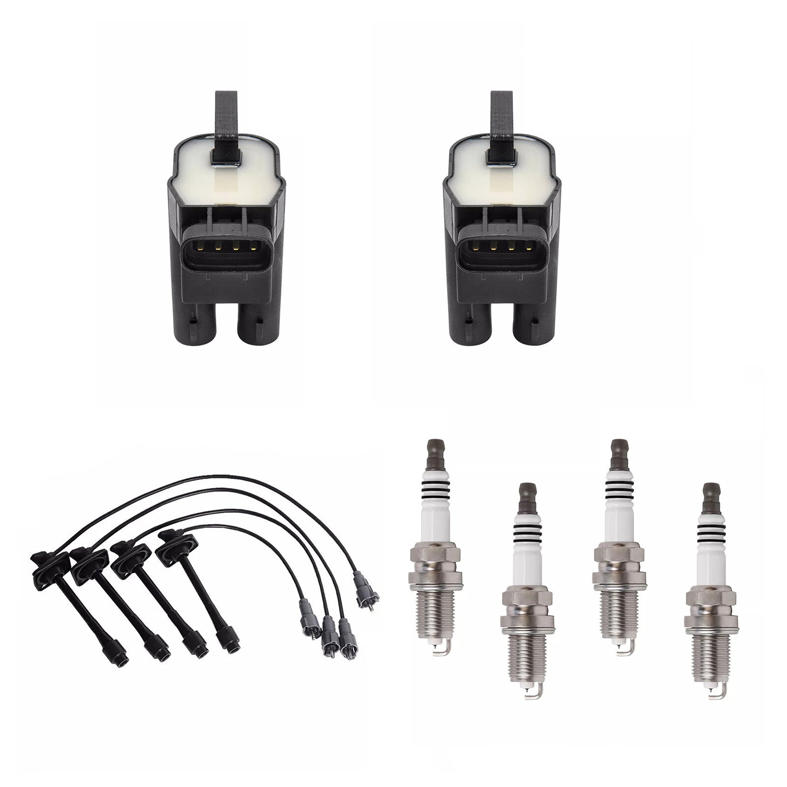 Ignition Coil Accessories Kit W/CoilsWireSpark Plugs for Toyota RAV4 98-00