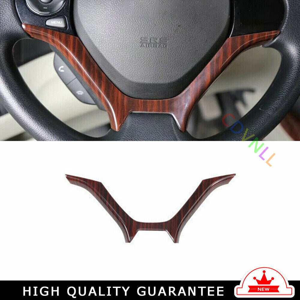 Steering Wheel Frame Cover Trim for Honda for Civic 2012-2015 9th Peach Wood Grain