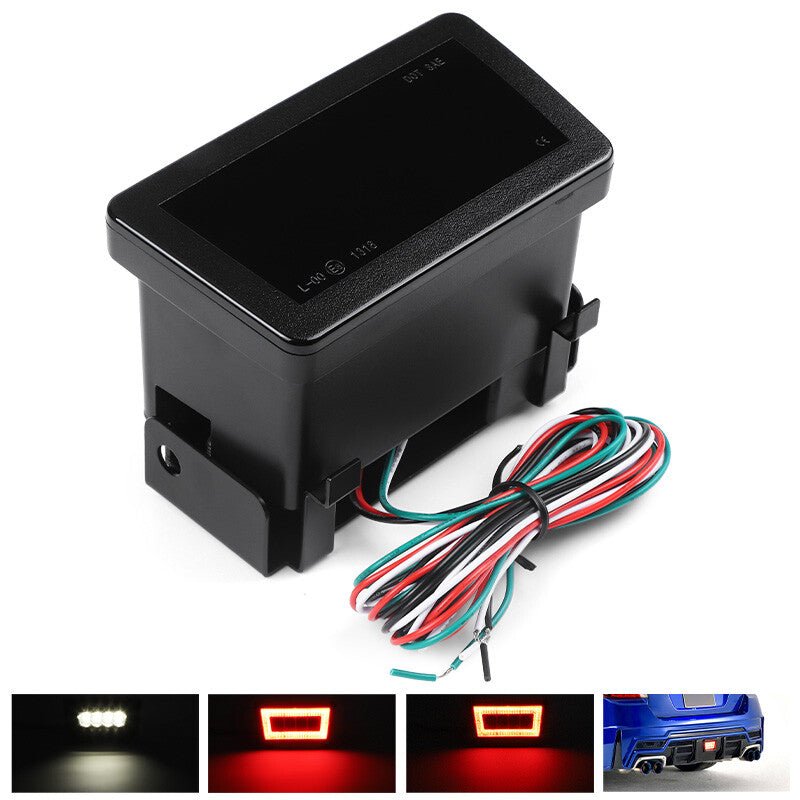 Smoked F1 LED Tail Brake Light Rear Fog Lamp for Subaru Impreza 11-21 WRX STI XV