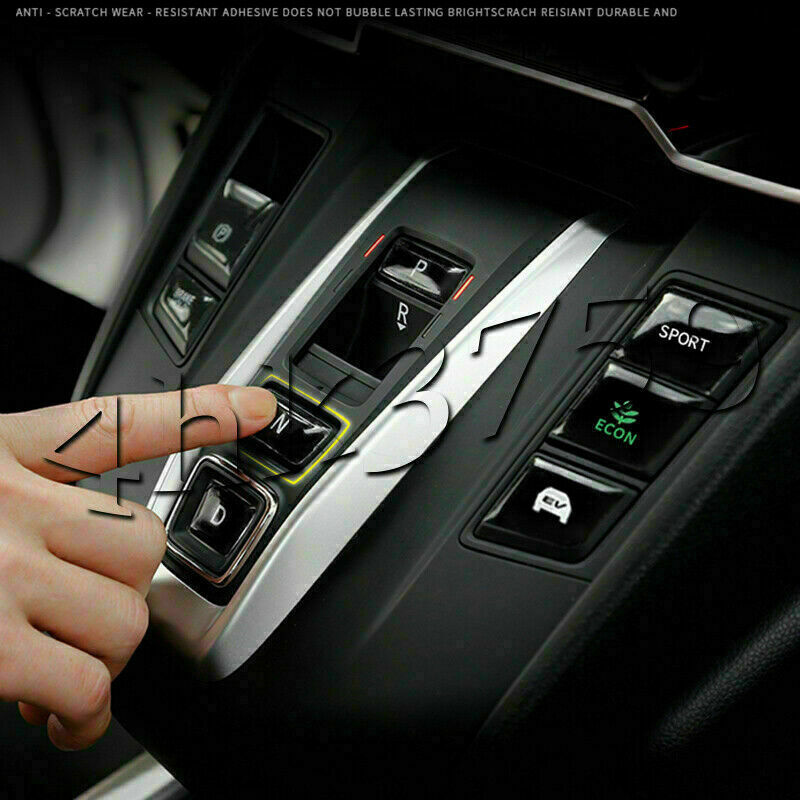 8P Gear Shift Panel Button Protective Stickers Trim for Honda CR-V CRV 2017-2022