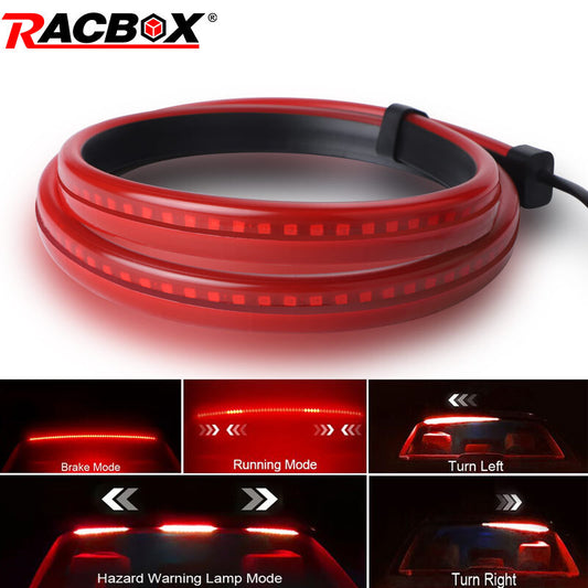 35 High Mount Third Brake LED Light Strip Turn Signal Rear Stop Tail Windshield