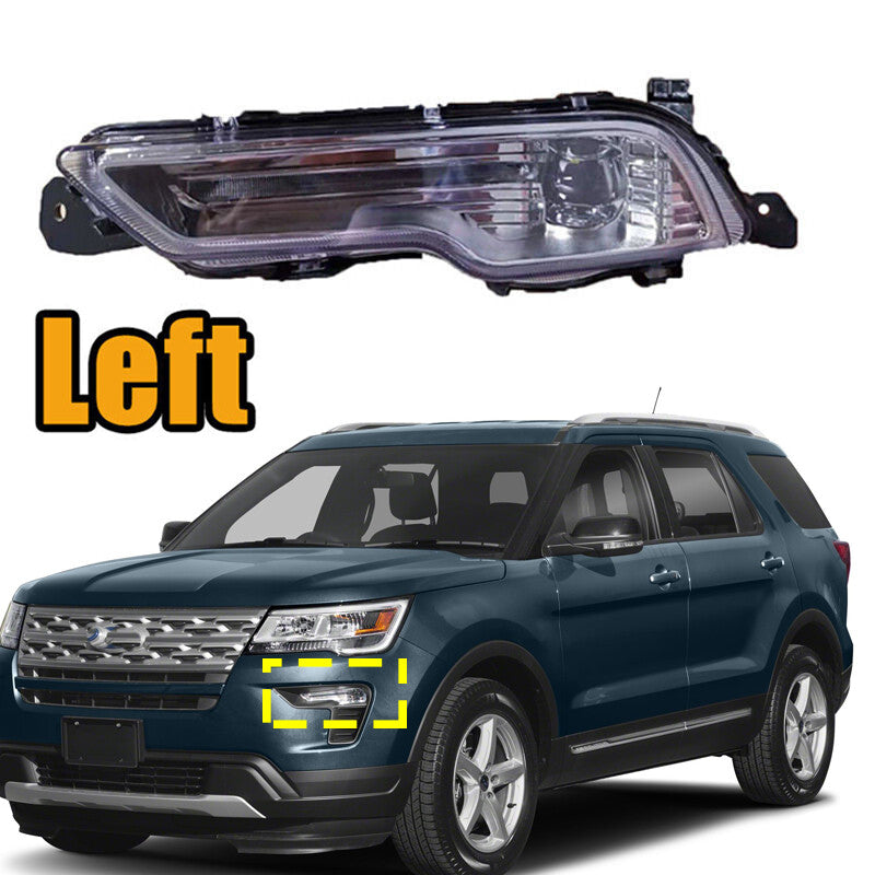 LH Front LED Fog Lamp Daytime Running Light DRL for Ford Explorer 2018 2019