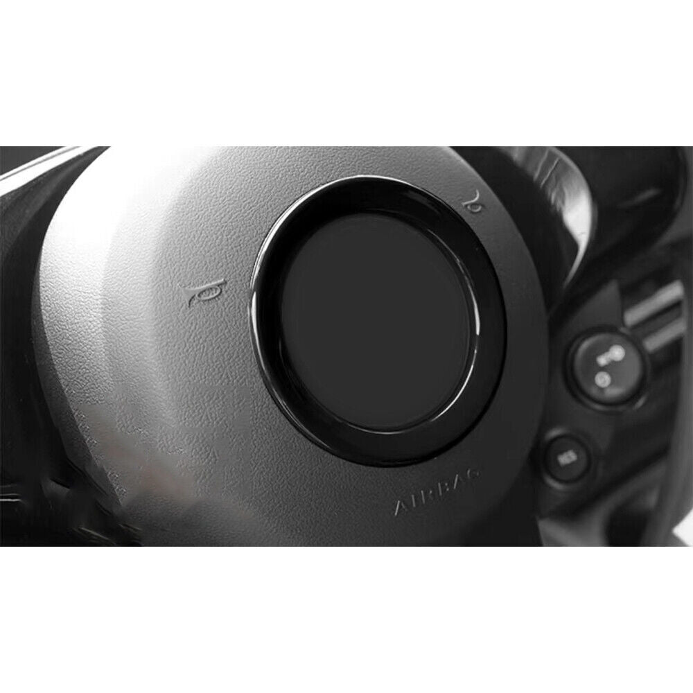 Steering Wheel Sticker Cover Trim Fit for Mercedes-Benz for SMART 15-18 Bright Black