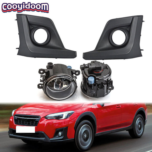 Set Fog Light Driving Lamp Cover Bezel Wiring Kit For 2018-20 for Subaru Crosstrek