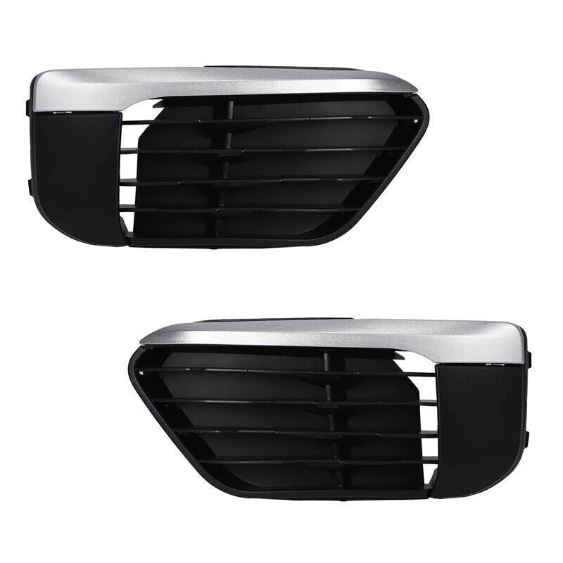 A pair of 2015, 2016, 2017 - 2018 for BMW X1 F48 F49 car bumper lower grille frame covers.