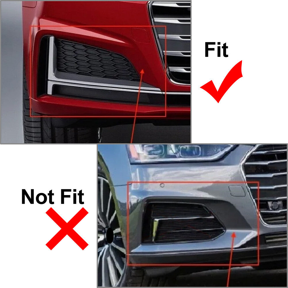 Front Bumper Fog Light Lamp Grill Bezel Cover for Audi A5 S5 2017-20 17
