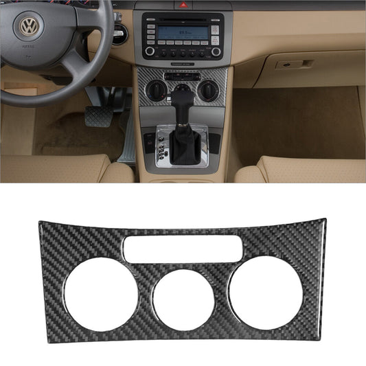 Carbon Fiber Manual Climate Control Cover Trim for Volkswagen for Passat 2006-2011