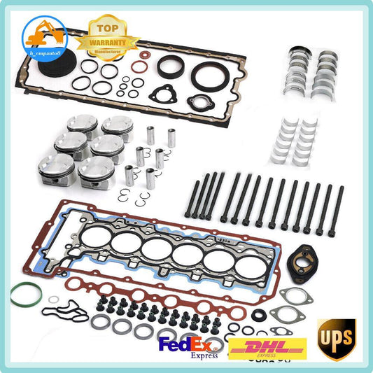 Engine Overhaul Rebuild Gaskets Kit 10.7:1 for BMW E82 E88 E60 3.0L N52B30 New