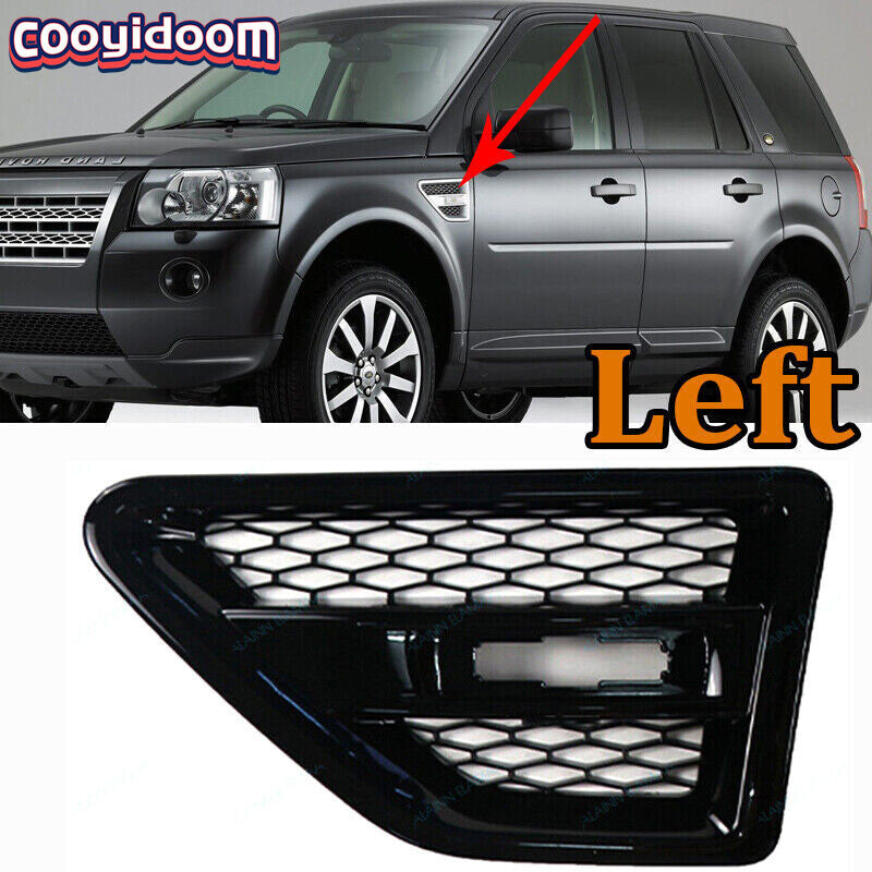 For 2006-2014 for Land Rover Freelander 2 L359 Black Left Fender Plate Grille Cover