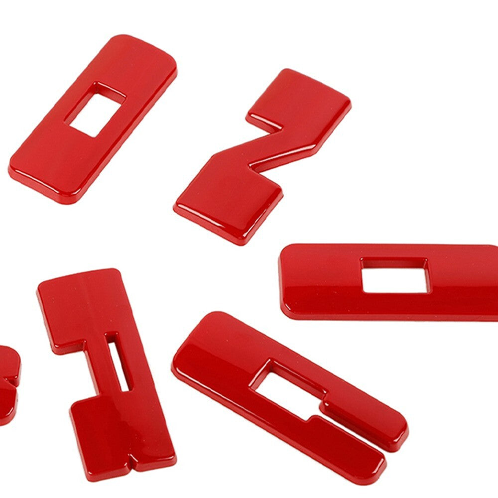 7PCS Red Grille Emblem Letter Overlay Decal Cover Trim for Ford Bronco Sport 21+