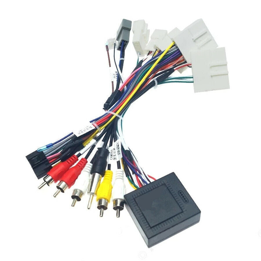 16 Pin Auto Stereo Audio Android Power Cable Adapter With Canbus Box for Nissan