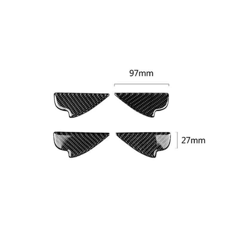 for Mazda CX-5 2017-24 Real Soft Carbon Fiber Inner Door Bowl Cup Cover Trim 4X