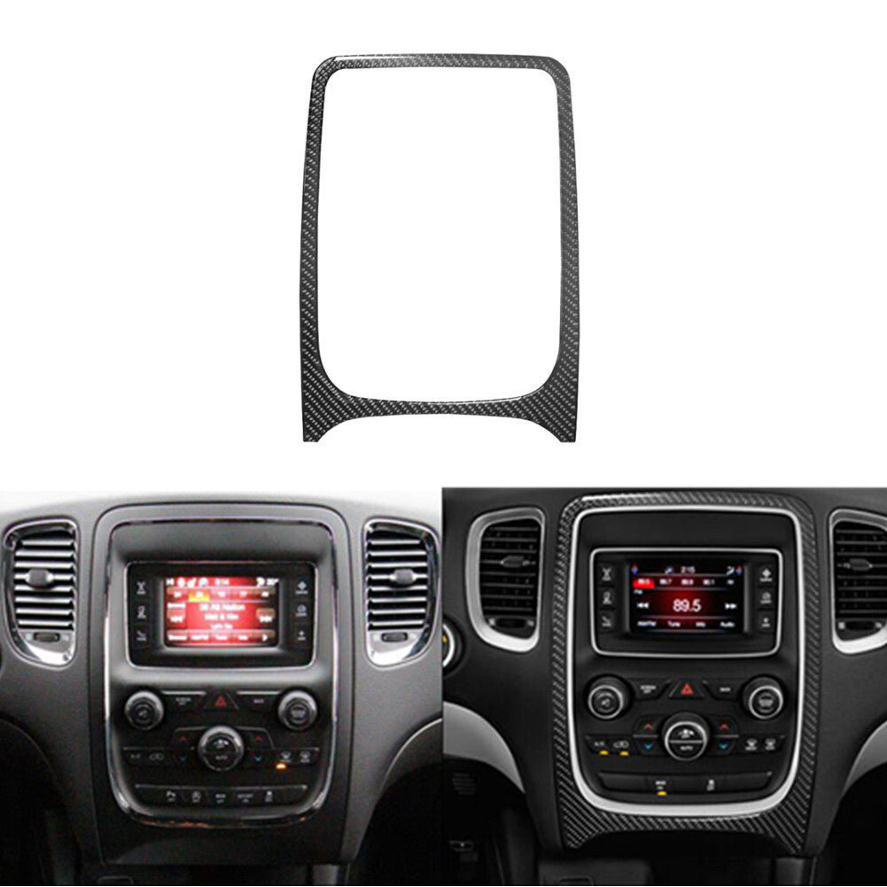 Carbon Fiber Radio Console Surround Frame Trim for Dodge Durango 2014-2020 TypeA