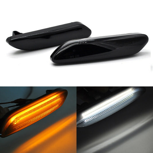 Dual color LED Side Marker DRL Light for Mini Cooper Countryman R60 R61 PACEMAN