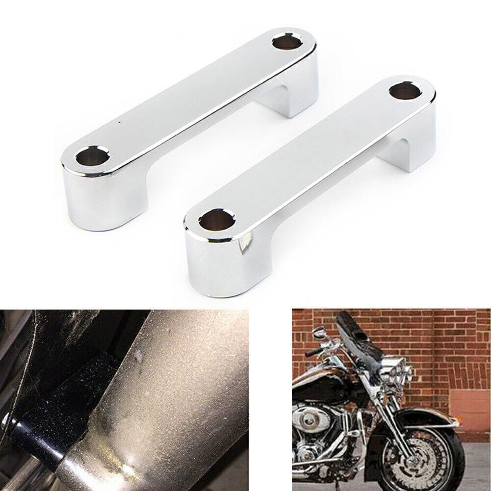Wrap Front Fender Brackets Spacers 30 Inch Fit for Harley Touring 1996-2013 2PCs