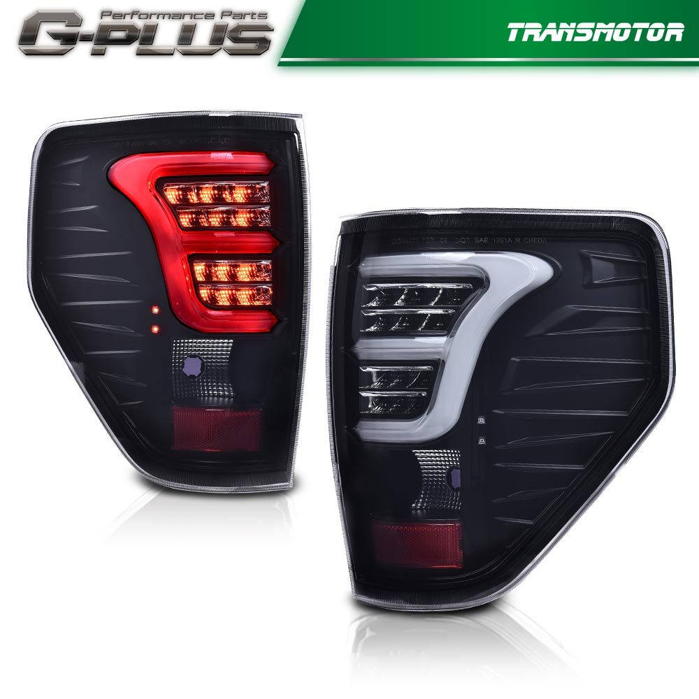 Suitable for 2009-2014 for Ford F150 pickup LED tube smoked taillight and brake light kit