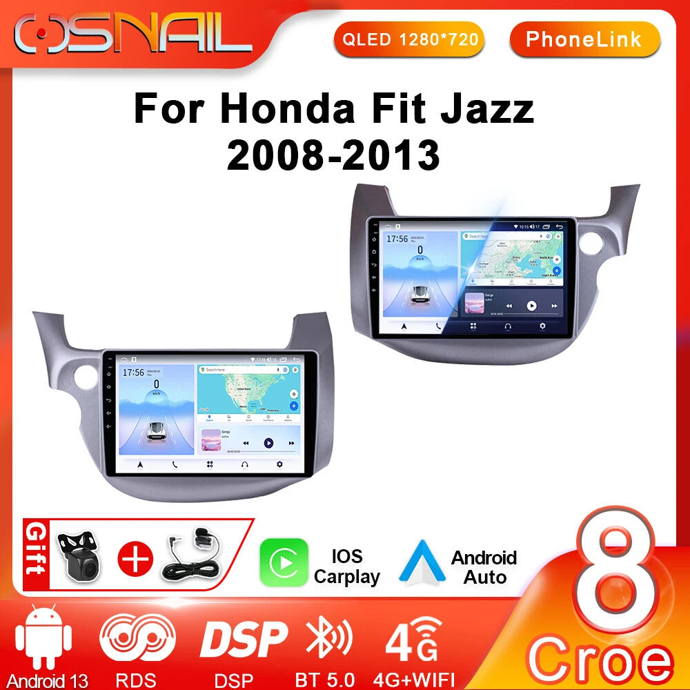 for HONDA FIT JAZZ GPS Navi Auto Stereo Audio DSP Video Player Android Car Radio