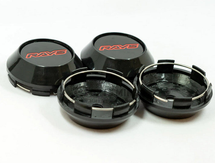 4x69mm Weds Sport Silver Edge Cap Decal Badge Wheel Center Cap Hub Cap TE37