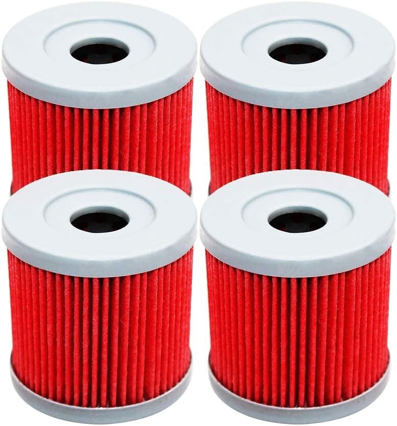 4 Pack Motorcycle Oil Filters for Suzuki Z400 LTZ400 LTR450 1651029F00